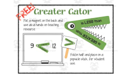 Alligator Math Activity