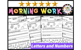 Alphabet & Numbers  Morning Work September Kindergarten  Spiral Review