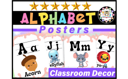 Alphabet Posters | Boho Rainbow Neutral Classroom Decor