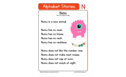 Letter N and Numu: Read and Answer