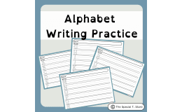 Alphabet Writing Practice | For Pre-K, K and Special Education