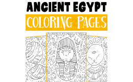 Ancient Egypt Coloring Pages Worksheet Activity