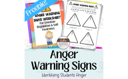 Anger Warning Signs Activity For Anger Awareness