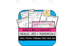 Angle Relationships in Parallel Lines NOTES, PRACTICE, QUIZ