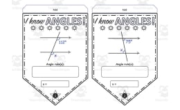 Angles of Parallel Lines Pennant Activity