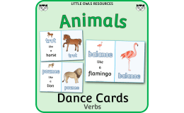 Animal Dance Cards Verbs