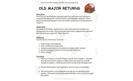 Animal Farm Post-Reading Creative Writing Assignment: What Would Old Major say?