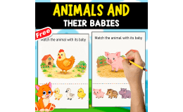 ANIMALS AND THEIR BABIES | WORKSHEET