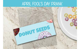 APRIL FOOLS DAY TRICK, TREAT TOPPER GOODIE BAG TAGS