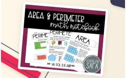 Area & Perimeter Interactive Notebook – Maths Set