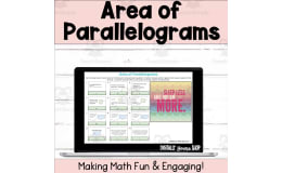 Area of Parallelograms Digital Self-Checking Activity