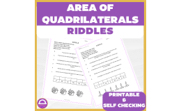 Area of Quadrilaterals Riddles