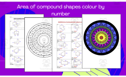 Compound Shapes Area – Color by Number Activity
