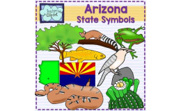 Arizona State Symbols Clip Art