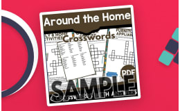 Around the Home Crossword : 1 Page Sample (PDF)