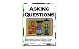 Asking Questions Activity