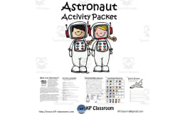 Astronaut Activity Packet and Worksheets
