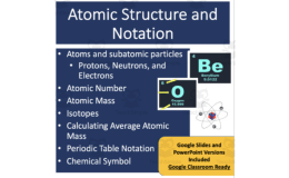 Atomic Structure and Notation - Lesson Bundle