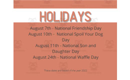 August Dinosaur Theme Calendar Pieces