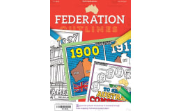 Australian Federation Outlines Colouring Book