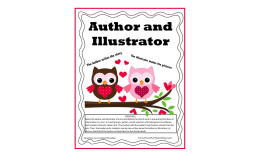 Author and Illustrator Activity