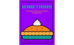 Author's Purpose PIE Sorting Activity