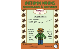 AUTUMN NOUNS Worksheets and Activities