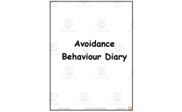 Avoidance behavior diary (#2066)