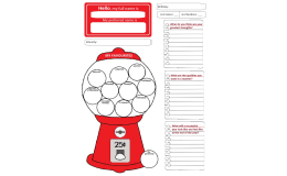 Back to School - All About me - Gumball Worksheet