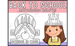 Back To School Crowns Craft | First Day of School Hats