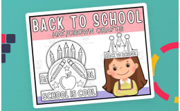 Back To School Crowns Craft | First Day of School Hats