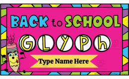 Back to School Glyph