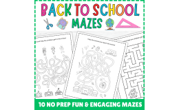 Back To School Maze Puzzles | No Prep Fun & Engaging Activities