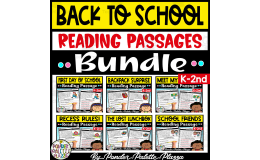Back to School Reading Comprehension bundle