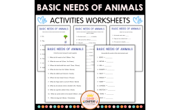 Basic Needs of Animals Worksheets - Taking Care of Animals Activities
