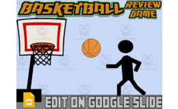 Basketball: Interactive Review Game (Editable on Google Slides)