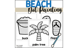 Beach Dot Painting - A Fine Motor Art Activity