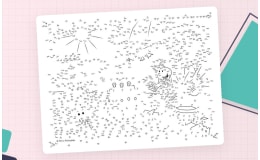 Beach Connect the Dots – 828-Dot Extreme Puzzle