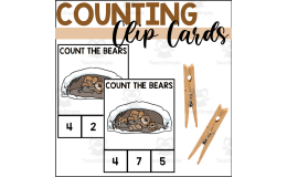 Bear Counting to 10 Clip Cards