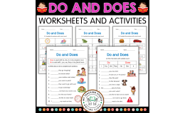 Beginner Do and Does Grammar Activity Worksheets for Grade 2