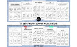Beginning Sounds Worksheets: 12 Print-and-Go Phonics Activities