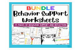 Behavior Support Worksheet Bundle