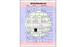 Belize Spelling List