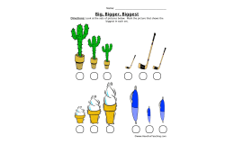 Big Bigger Biggest – Comparing Sizes Worksheet