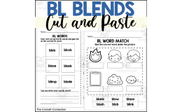 BL Beginning Blend Cut and Paste Worksheets