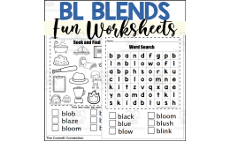 BL Beginning Blends Fun Worksheets