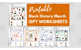 Black History Month Ispy Printable Worksheets