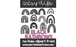 Black Rainbows Clipart