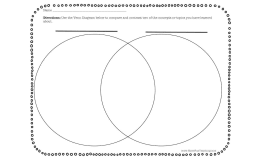 Blank Venn Diagram Graphic Organizer Worksheet
