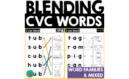 Blending CVC Words – Read and Match Worksheets